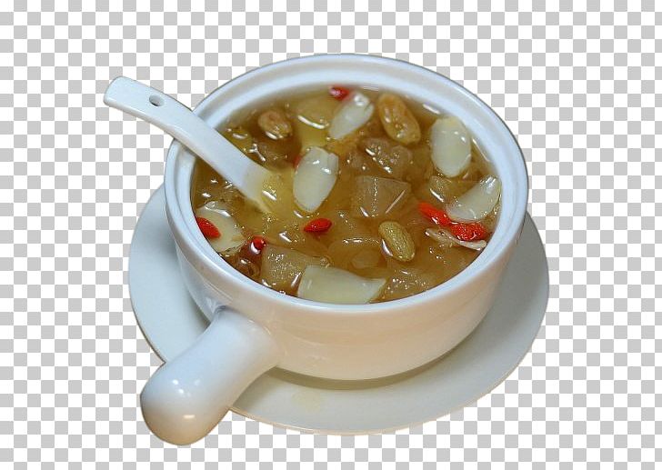 Rock Candy Soup Tong Sui Tremella Fuciformis Congee PNG, Clipart, Black White, Braising, Celery, Congee, Creative Free PNG Download
