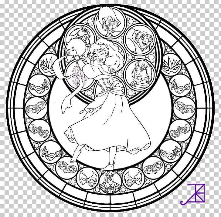 Window Stained Glass Coloring Book PNG, Clipart, Art, Black And White, Book, Circle, Color Free PNG Download