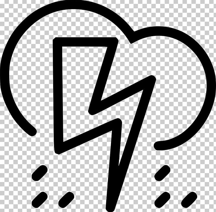 Computer Icons Symbol Thunderstorm PNG, Clipart, Area, Black And White, Brand, Cloud, Computer Icons Free PNG Download