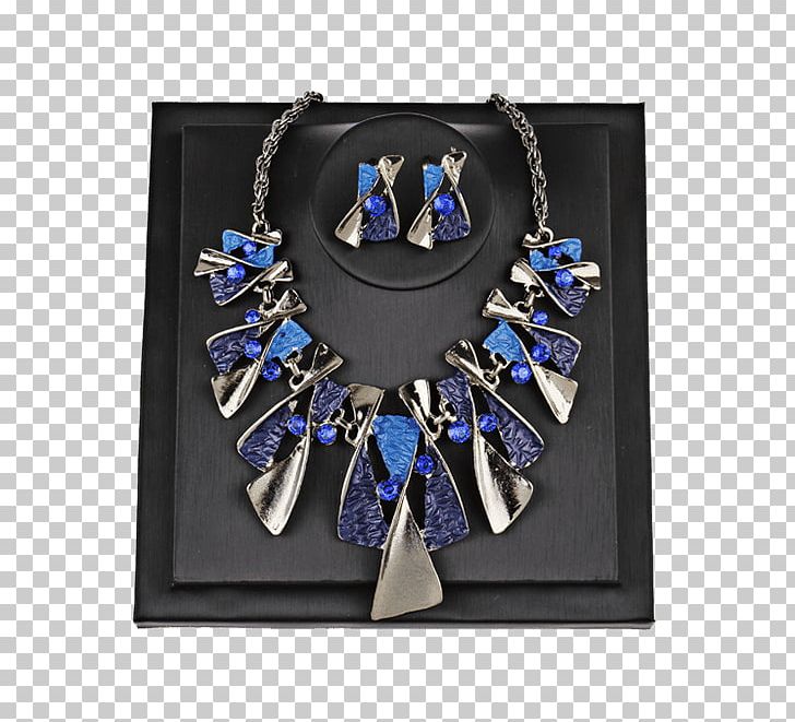 Necklace Earring Choker Charms & Pendants Imitation Gemstones & Rhinestones PNG, Clipart, Bijou, Blue, Bracelet, Chain, Charms Pendants Free PNG Download