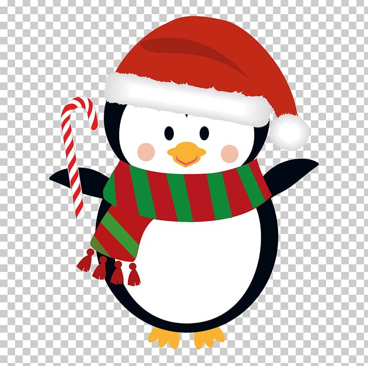 Penguin Christmas Lights Santa Claus PNG, Clipart, Animals, Beak, Bird, Christmas, Christmas Lights Free PNG Download
