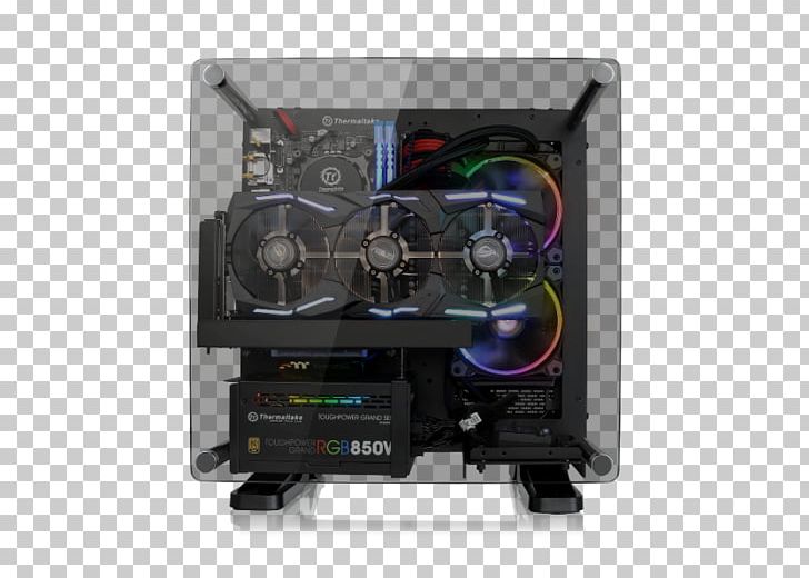 Computer Cases & Housings Power Supply Unit Thermaltake Mini-ITX ATX PNG, Clipart, Atx, Chassis, Computer, Computer Cooling, Computer Hardware Free PNG Download