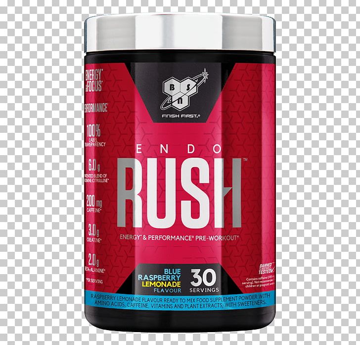 Dietary Supplement BSN Endorush Pre-Workout Bodybuilding Supplement Exercise PNG, Clipart, Bodybuilding, Bodybuilding Supplement, Brand, Dietary Supplement, Drinks Discount Free PNG Download