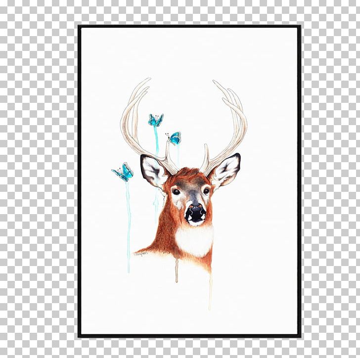Reindeer Watercolour Flowers Watercolor Painting Illustration PNG, Clipart, Animal, Animal Painting, Antler, Art, Decoration Free PNG Download
