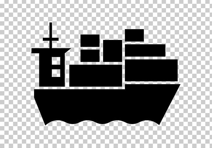 Cargo Ship Computer Icons Transport PNG, Clipart, Angle, Area, Black, Black And White, Boat Free PNG Download