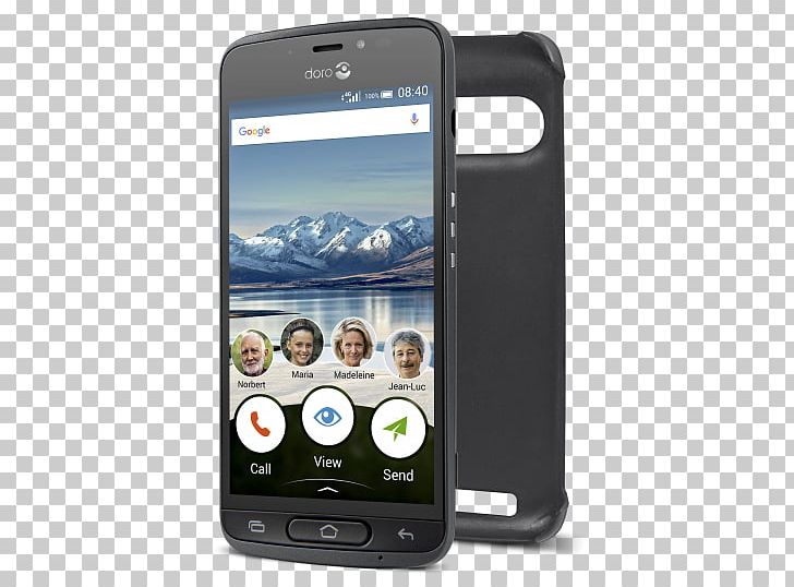 Smartphone Doro 8040 Graphite Hardware/Electronic Doro 8040 4G SIM-Free Mobile Phone PNG, Clipart, 16 Gb, Android, Catalog Cover, Cellular Network, Communication Device Free PNG Download