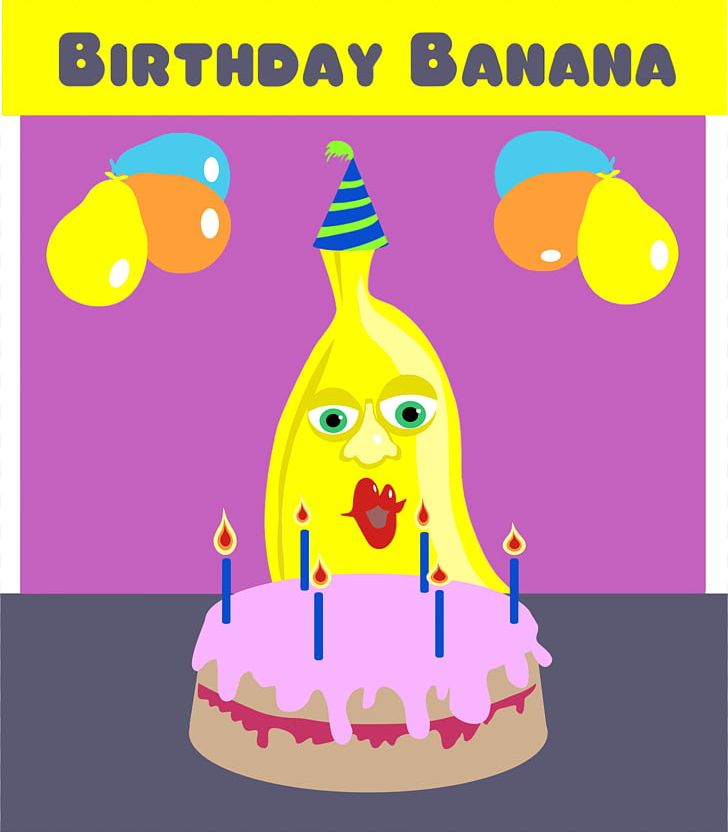 Birthday Cake Banana Cake PNG, Clipart, Area, Art, Banana, Banana Cake, Bananas In Pyjamas Free PNG Download