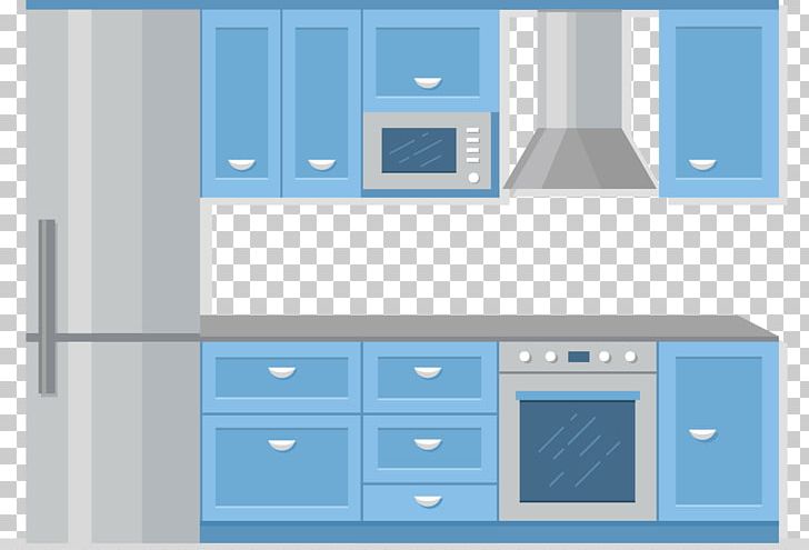 Kitchen Utensil Furniture Microwave Oven PNG, Clipart, Angle, Blue, Cookware And Bakeware, Dining Room, Electric Free PNG Download