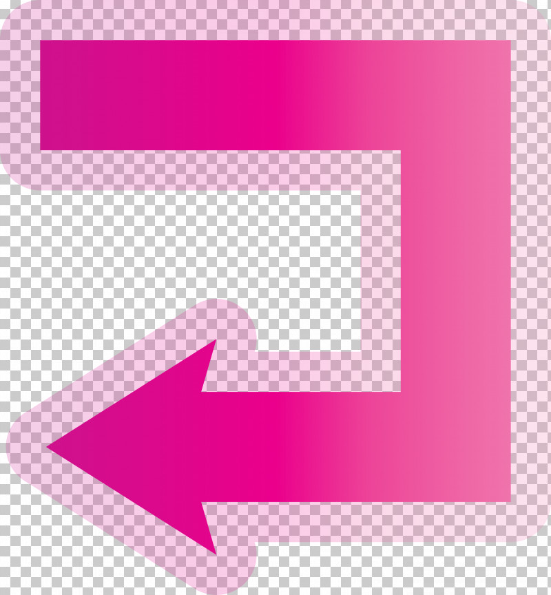 U Shaped Arrow PNG, Clipart, Arrow, Line, Logo, Magenta, Material Property Free PNG Download