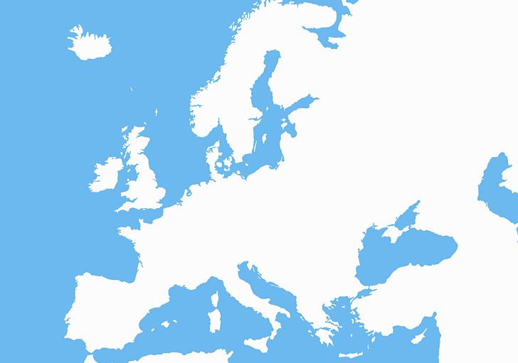 Europe Blank Map PNG, Clipart, Area, Blank, Blank Map, Blue, Clip Art Free PNG Download
