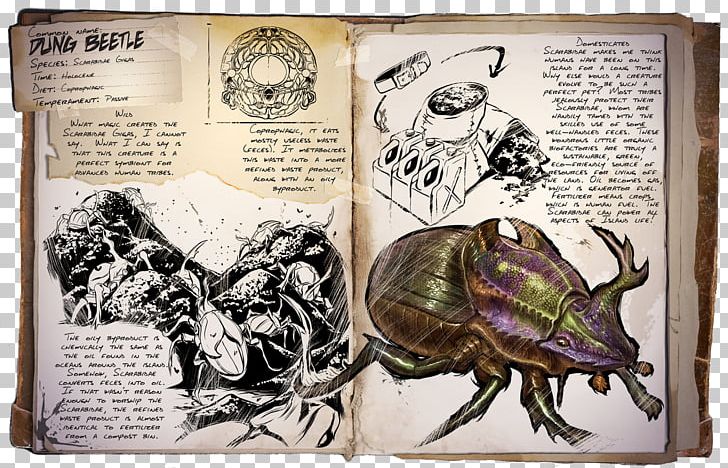 ARK: Survival Evolved Dung Beetle Feces Gallimimus PNG, Clipart, Animals, Ark Survival Evolved, Art, Beetle, Comics Free PNG Download