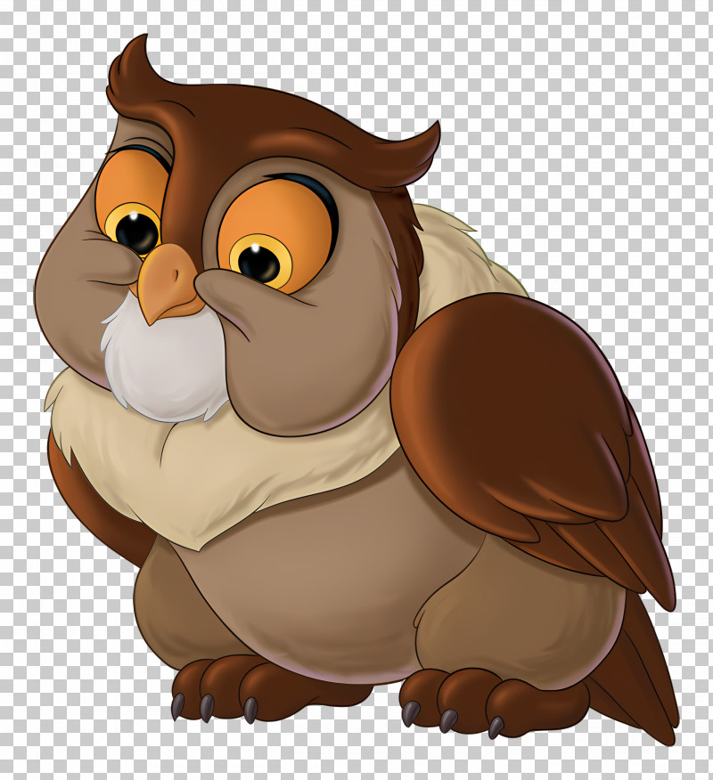 Friend Owl - Cartoon Owl Illustration PNG