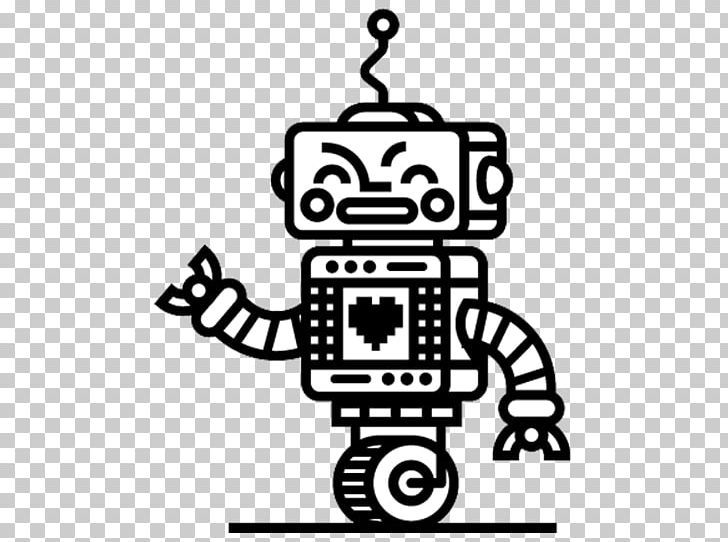Robot Dribbble PNG, Clipart, Area, Black, Black And White, Box, Electronics Free PNG Download