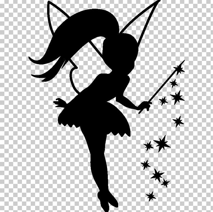 Wall Decal Fairy PNG, Clipart, Art, Artwork, Black, Black And White, Decal Free PNG Download