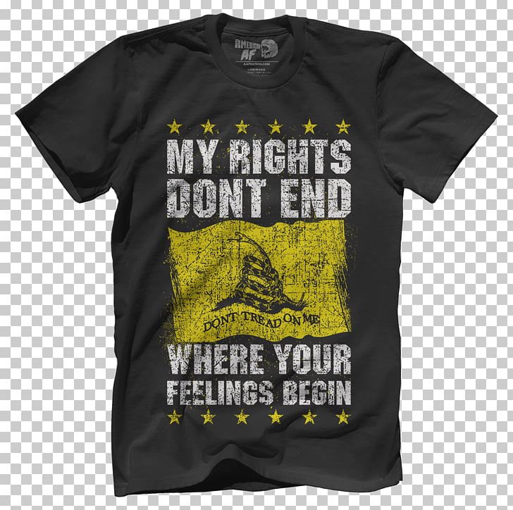 T-shirt United States Gadsden Flag Rights PNG, Clipart, Active Shirt, Bikini, Black, Brand, Clothing Free PNG Download