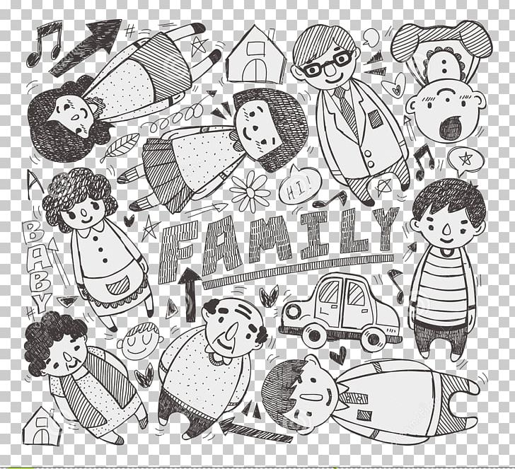 Doodle Drawing PNG, Clipart, Aile, Area, Art, Black And White, Cartoon Free PNG Download