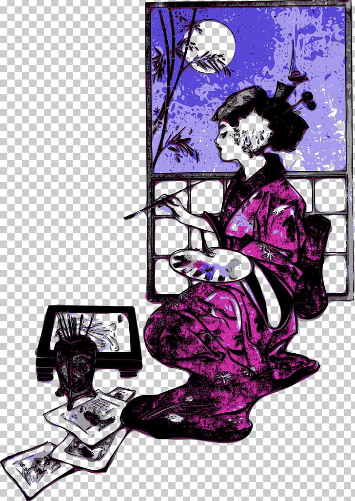 Kimono Geisha PNG, Clipart, Animation, Art, Cartoon, Drawing, Fictional Character Free PNG Download