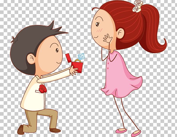 Marriage Proposal Cartoon PNG, Clipart, Boy, Cheek, Child, Communication, Conversation Free PNG Download