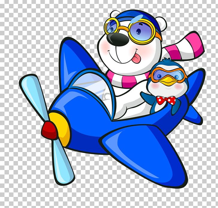 Polar Bear Airplane Cartoon PNG, Clipart, Airplane, Animal, Animals, Animation, Art Free PNG Download