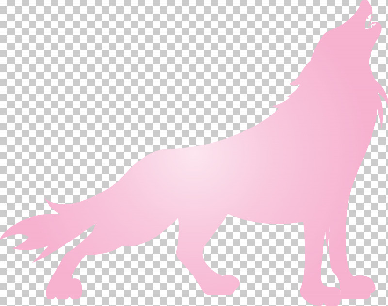 Wolf PNG, Clipart, Animal Figure, Magenta, Pink, Silhouette, Tail Free PNG Download