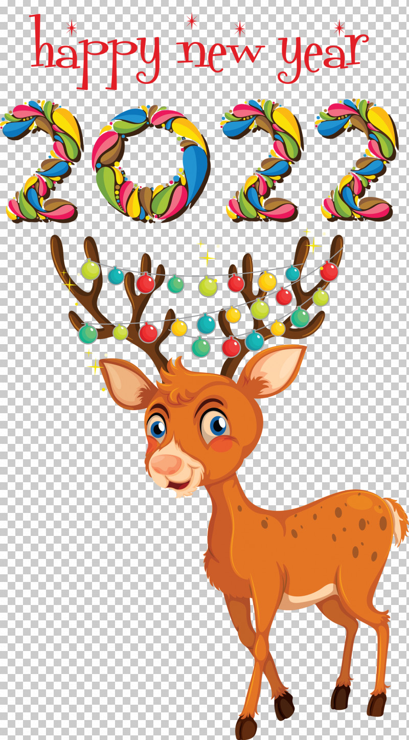 2022 Happy New Year 2022 Happy New Year PNG, Clipart, Christmas Card, Christmas Day, Deer, Greeting Card, Happy New Year Free PNG Download
