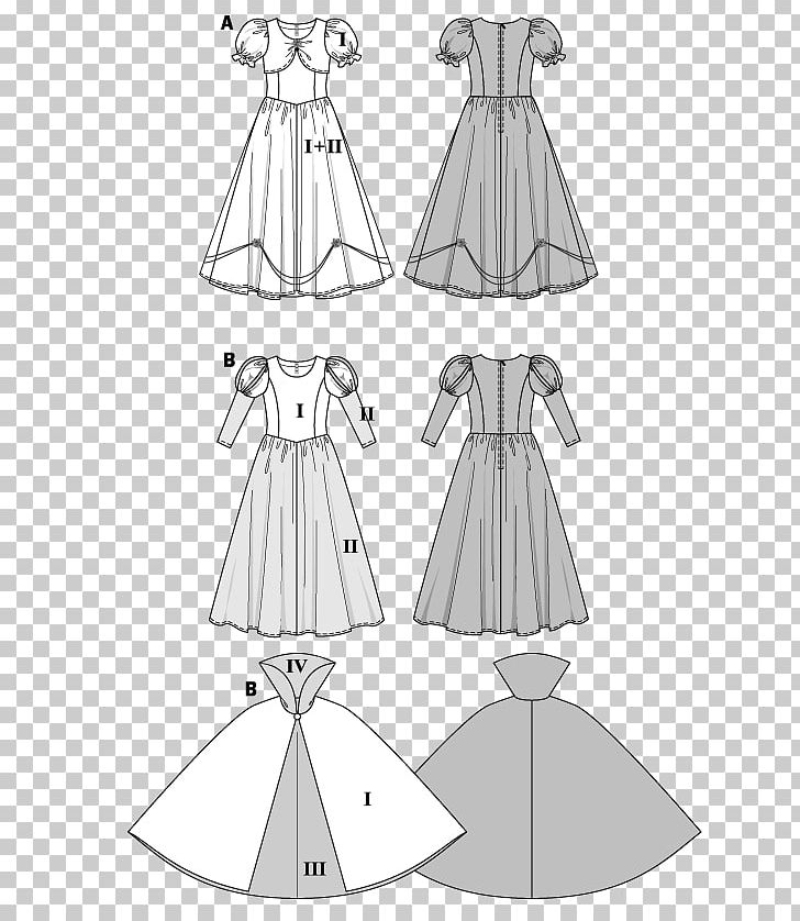 Gown Burda Style Dress Costume Pattern PNG, Clipart, Black And White, Burda Style, Clothes Hanger, Clothing, Costume Free PNG Download