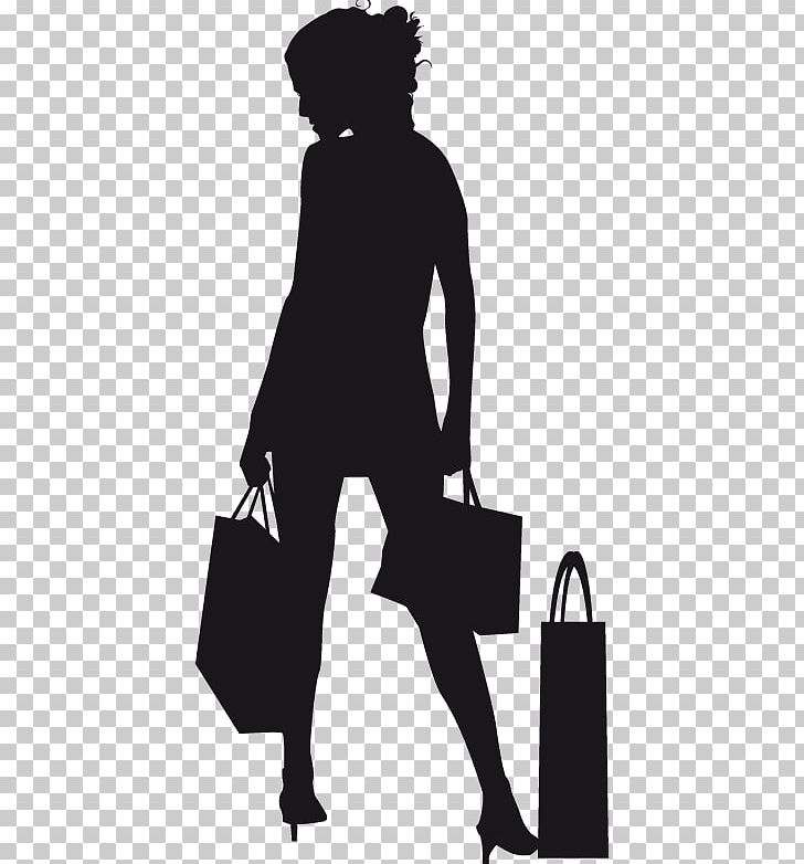 Shopping Centre Sticker Silhouette PNG, Clipart, Bag, Black, Black And White, Boutique, Clothing Free PNG Download