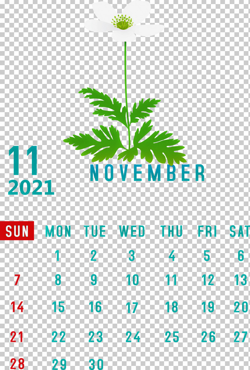 November 2021 Calendar November 2021 Printable Calendar PNG, Clipart, Flower, Htc, Htc Hero, Leaf, Line Free PNG Download