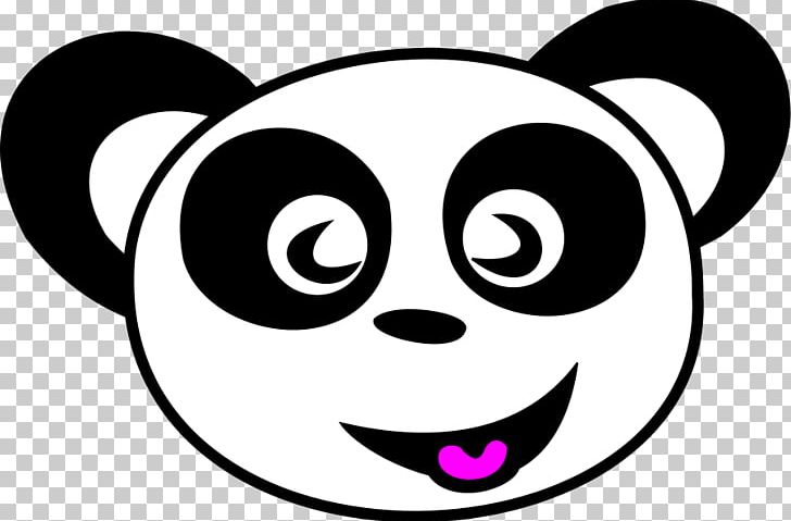 Giant Panda Bear Smiley PNG, Clipart, Area, Artwork, Bear, Black And White, Circle Free PNG Download