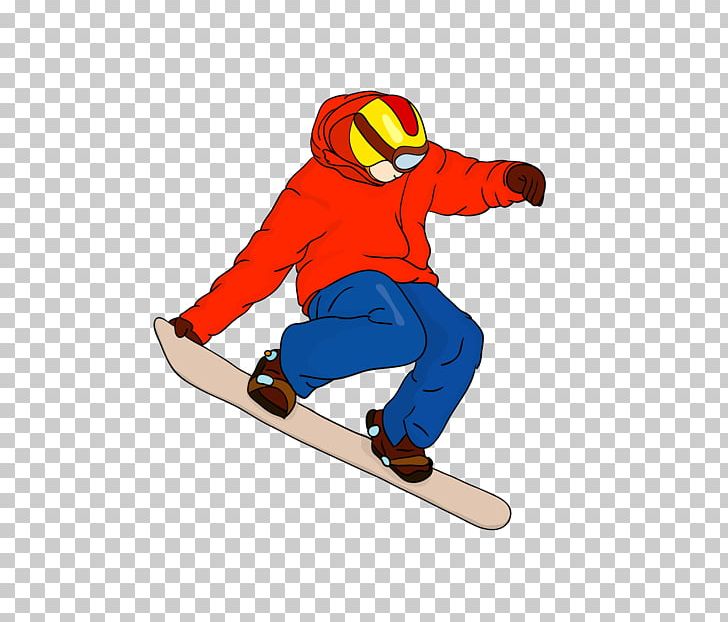 Snowboarding Cartoon Skiing PNG, Clipart, Board, Boots, Drawing, Headgear, Line Free PNG Download