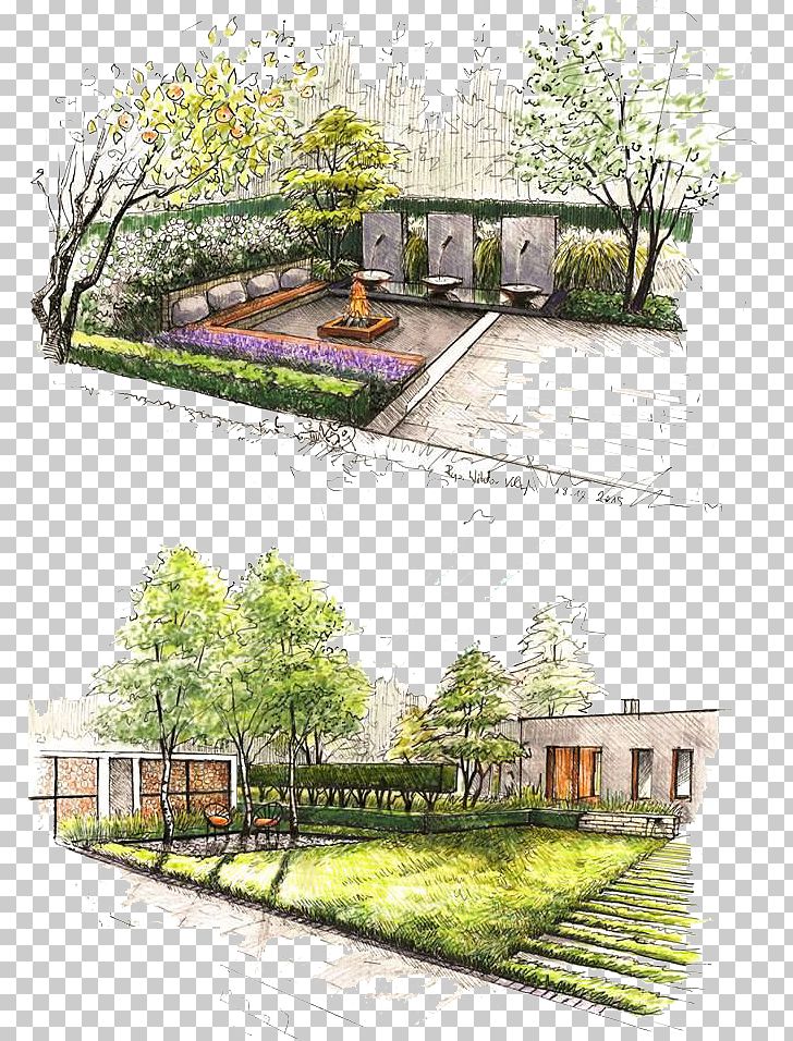 Landscape Design Landscaping Garden PNG, Clipart, Angle, Architect, Architecture, Color, Color Pencil Free PNG Download