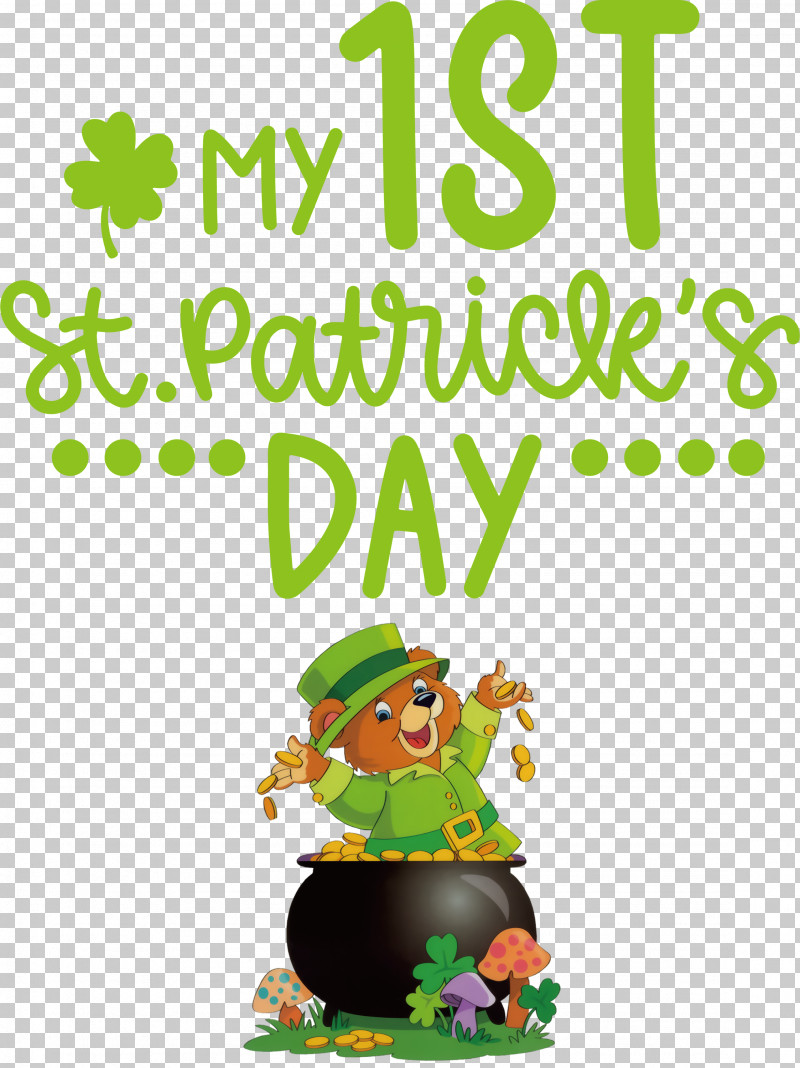 My 1st Patricks Day Saint Patrick PNG, Clipart, Behavior, Biology, Cartoon, Character, Human Free PNG Download