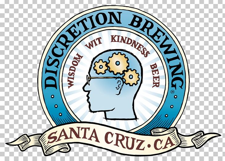 Discretion Brewing Beer Logo Santa Cruz India Pale Ale PNG, Clipart, Area, Beer, Beer Brewing Grains Malts, Brand, Brewery Free PNG Download