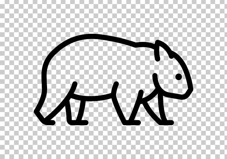 Wombat Computer Icons Animal PNG, Clipart, Angle, Animal, Area, Black, Black And White Free PNG Download