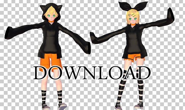 Kagamine Rin/Len Hatsune Miku Cat MikuMikuDance Vocaloid PNG, Clipart, Art, Cat, Cat Ears, Character, Clothing Free PNG Download