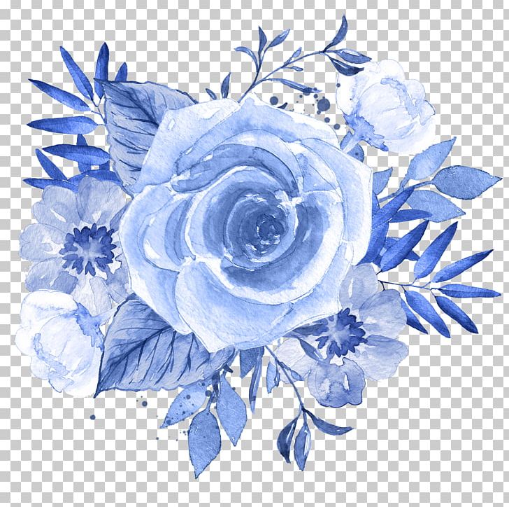 Blue Flower Watercolor Painting PNG, Clipart, Blue, Blue Rose, Color, Coreldraw, Cut Flowers Free PNG Download