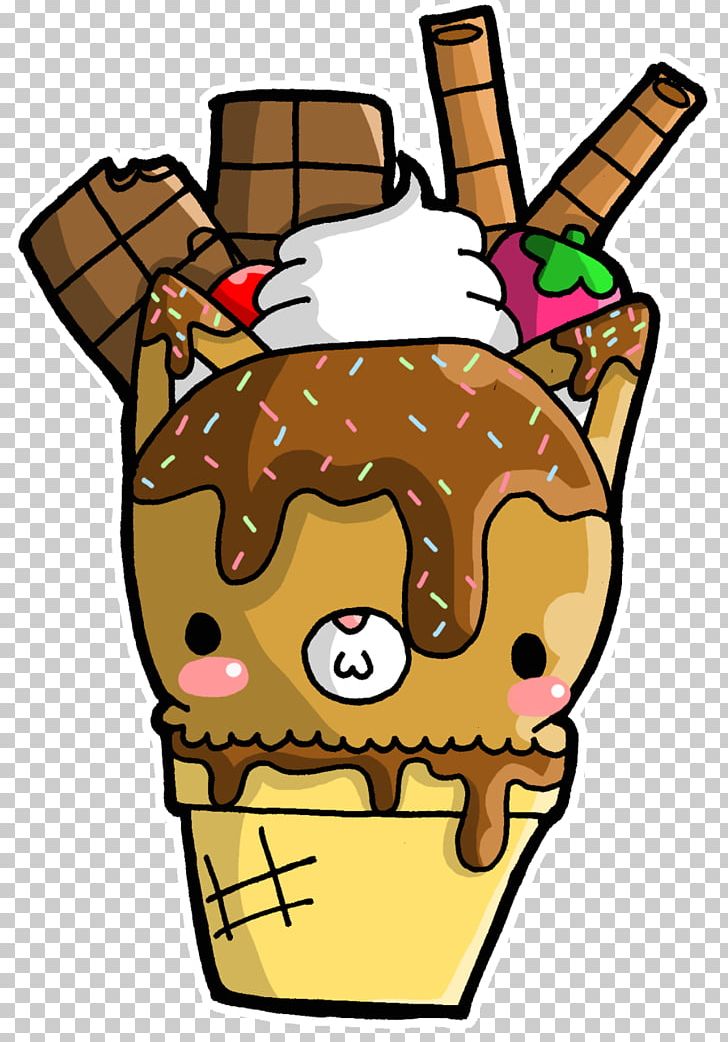 Ice Cream Cone Sundae Cupcake PNG, Clipart, Art, Artwork, Cartoon, Chocolate Ice Cream, Cream Free PNG Download
