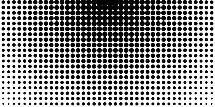 Halftone Black And White Continuous Tone Pattern PNG, Clipart, Black And White, Circle, Circle Pattern Cliparts, Continuous Tone, Encapsulated Postscript Free PNG Download