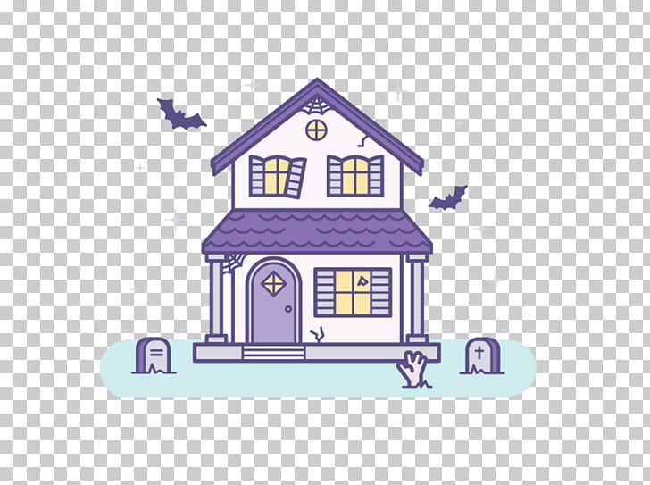 Cute Halloween House Illustration PNG, Clipart, Computer Icons, Decorative Patterns, Design, Drawing, Facade Free PNG Download
