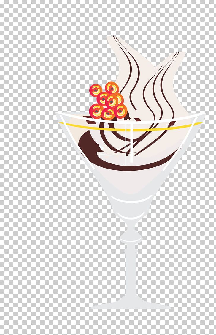 Ice Cream Milkshake Sundae Wine Glass PNG, Clipart, Champagne Stemware, Chocolate Vector, Cocktail, Color, Color Pencil Free PNG Download