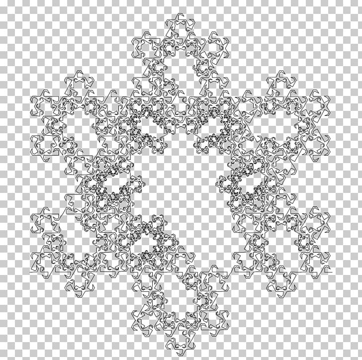 Fractal Dimension Curve Koch Snowflake Hausdorff Dimension PNG, Clipart, August 7, Black And White, Body Jewelry, Circle, Curve Free PNG Download