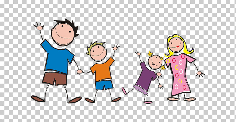 cartoon group of kids