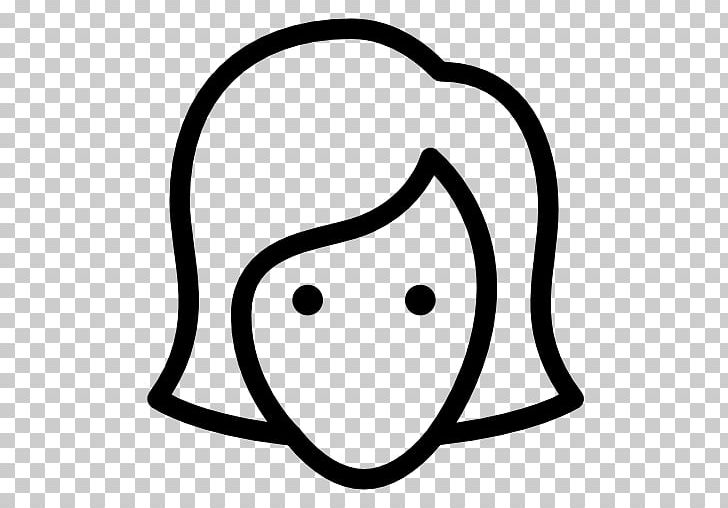 Computer Icons Female Smiley User Avatar PNG, Clipart, Area, Avatar, Black, Black And White, Circle Free PNG Download