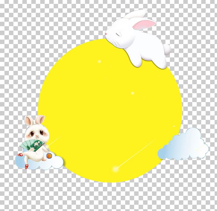 Easter Bunny Mid-Autumn Festival Moon Rabbit PNG, Clipart, Animals, Chinese New Year, Cir, Computer Wallpaper, Easter Egg Free PNG Download