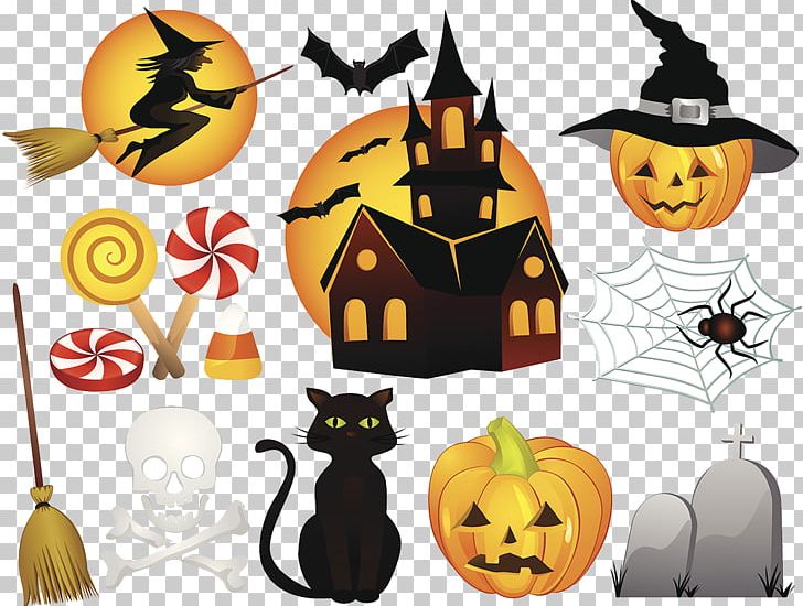 Spider Web Halloween Jack-o'-lantern PNG, Clipart, Black Cat, Calabaza, Candy, Castle, Collection Free PNG Download