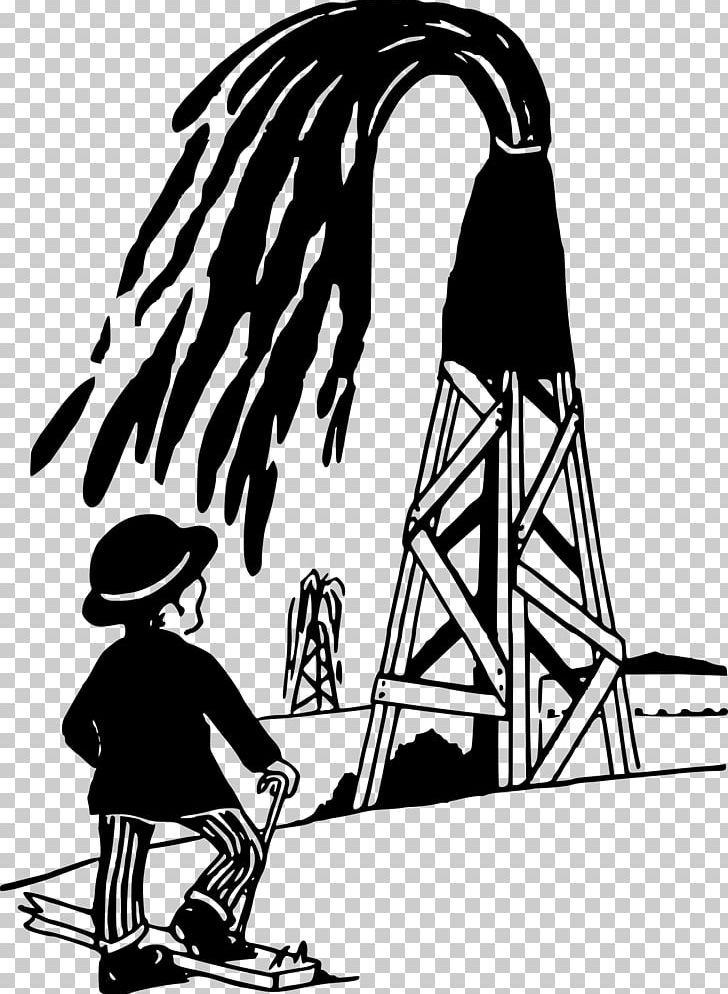 Oil Well Petroleum Water Well PNG, Clipart, Art, Artwork, Black, Black And White, Cartoon Free PNG Download