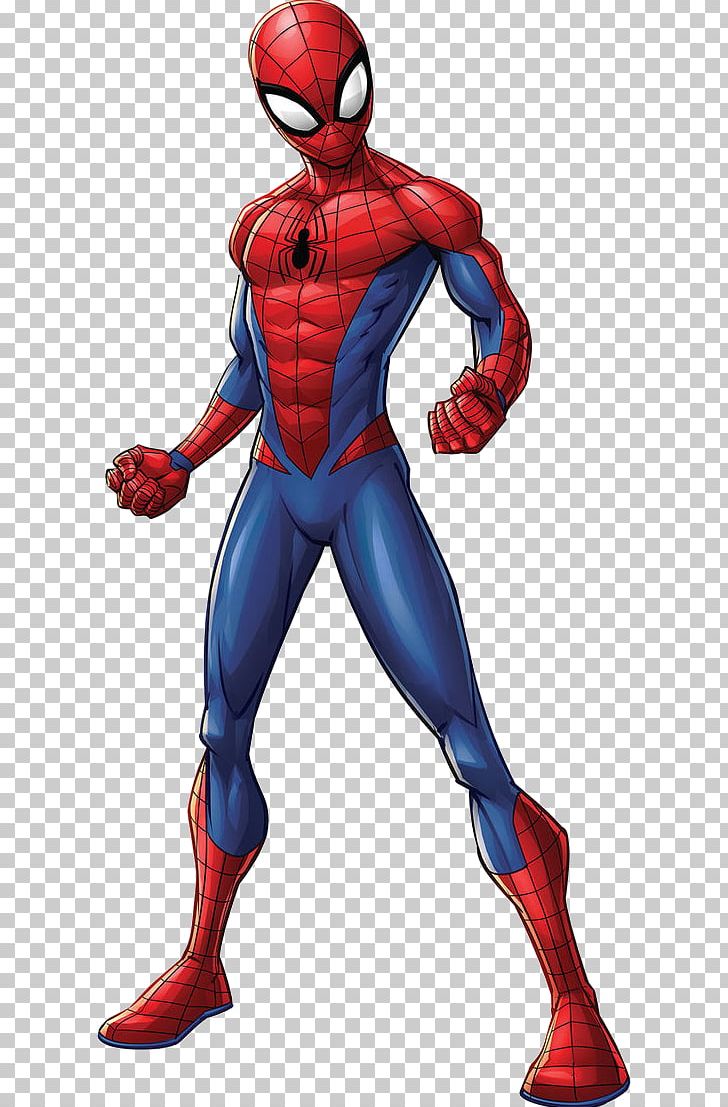 Spider-Man Iron Man Thor Marvel Comics Spider-Verse PNG, Clipart, Action Figure, Art, Easel, Electric Blue, Fictional Character Free PNG Download