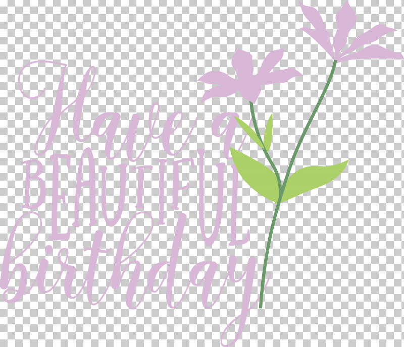 Beautiful Birthday PNG, Clipart, Beautiful Birthday, Biology, Floral Design, Flower, Lavender Free PNG Download