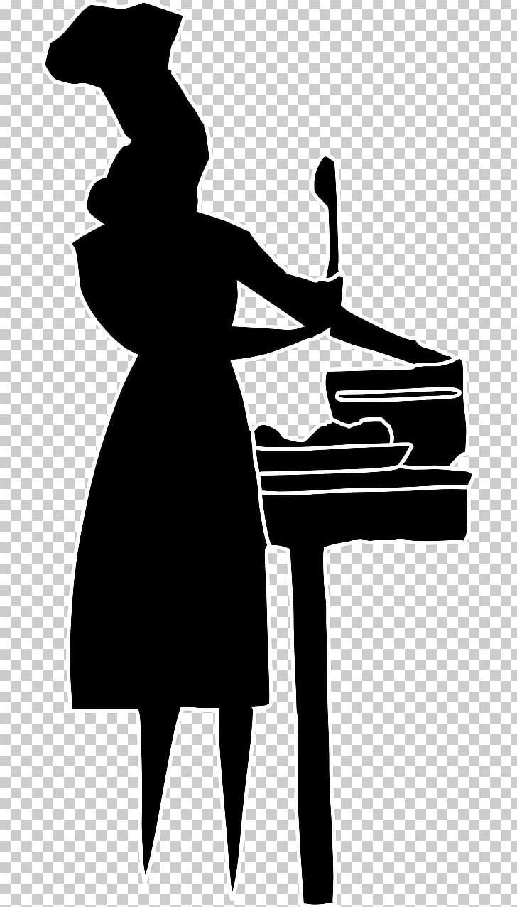 Cooking Chef Woman Silhouette PNG, Clipart, Art, Artwork, Black And White, Chef, Clip Art Free PNG Download