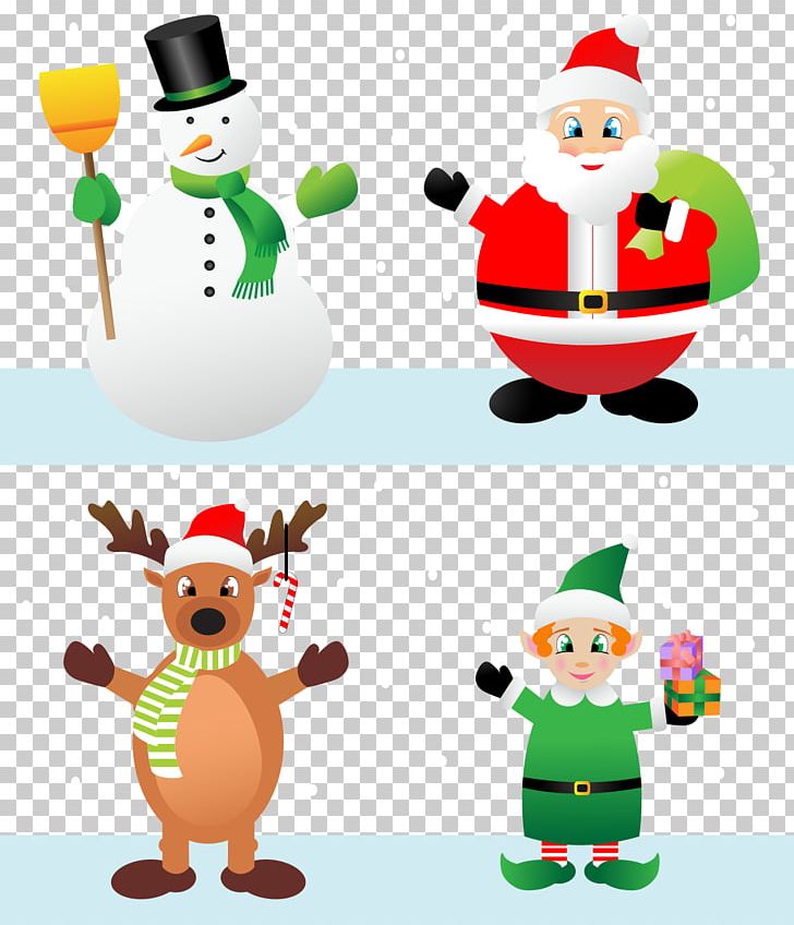 Santa Claus Reindeer Christmas Elf PNG, Clipart, Cartoon, Cartoon Snowman, Character, Child, Christmas Decoration Free PNG Download